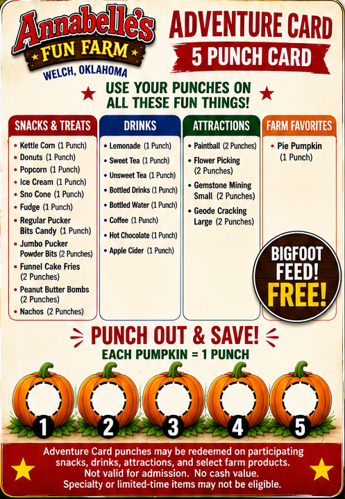 5 Punch Card