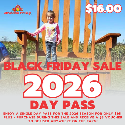 Black Friday Sale - 2026 Day Pass and Voucher